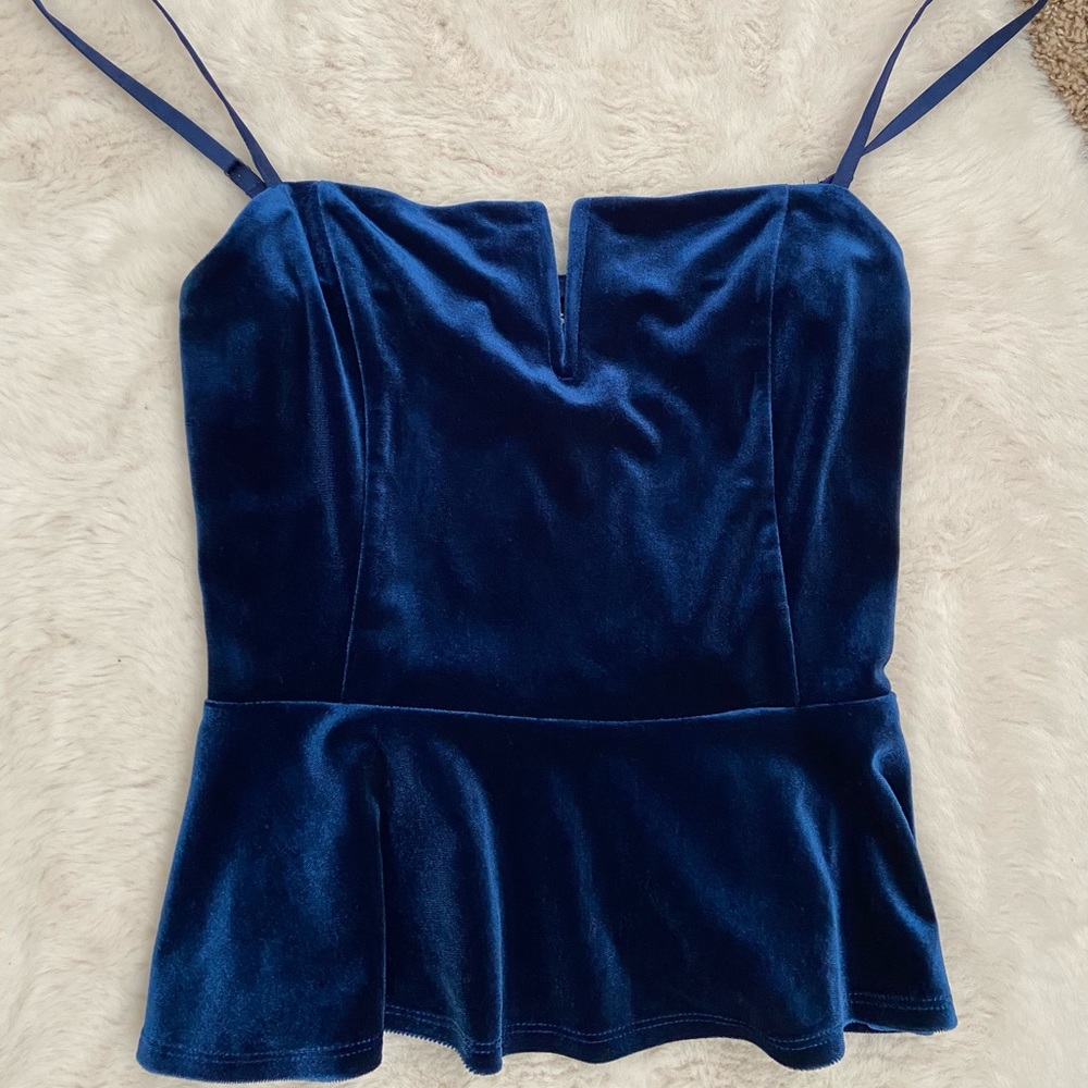 Express velvet top